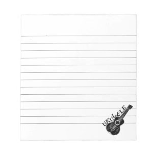 Bloc-note Texte Et Image Ukulele