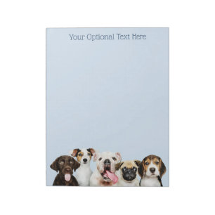 Bloc-note Texte personnalisé Chiots mignons
