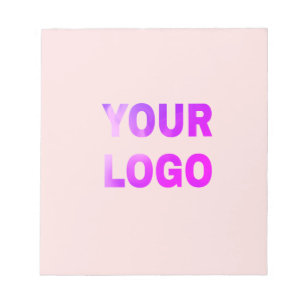 Bloc-note texte simple minimal ajoutez votre logo/dessin ici