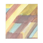 Bloc-note Texture d'aquarelle aux tons de terre (Devant)