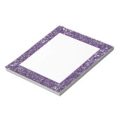 Bloc-note Texture de paillettes violettes fausses (Tourné)