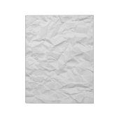 Bloc-note Texture de papier ridé blanc (Tourné)