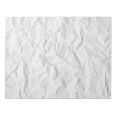 Bloc-note Texture de papier ridé blanc (Devant)