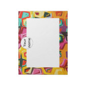 Bloc-note Texture des trous colorés (Tourné)