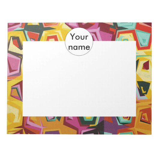 Bloc-note Texture des trous colorés (Devant)