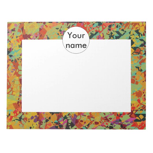 Bloc-note Texture des trous colorés (Devant)