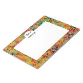 Bloc-note Texture des trous colorés (Incliné)