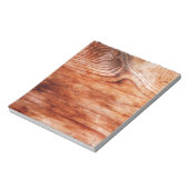 Bloc-note Texture du grain de bois (Tourné)