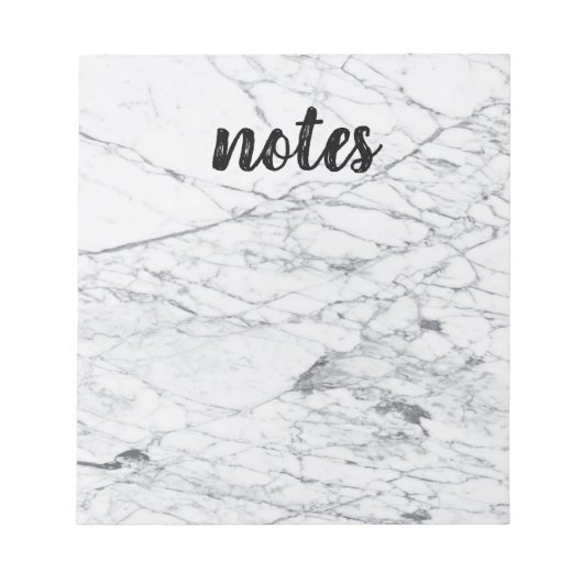 Bloc-note Texture en marbre gris avec texte de grandes notes (Devant)