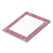 Bloc-note Texture graphique de faux paillettes roses (Tourné)