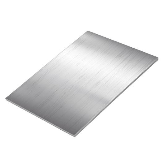 Bloc-note Texture métallique argentée (Incliné)