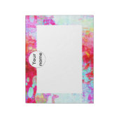 Bloc-note Texture rouge rose (Tourné)