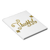 Bloc-note Thankful gold lettering (Incliné)