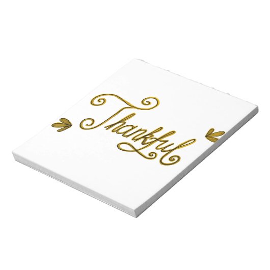 Bloc-note Thankful gold lettering (Tourné)