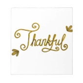 Bloc-note Thankful gold lettering (Devant)