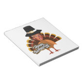 Bloc-note thanksgiving donald trump turkey (Incliné)