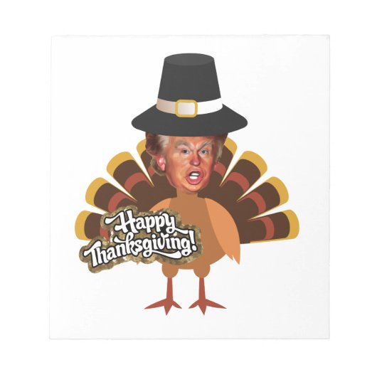 Bloc-note thanksgiving donald trump turkey (Devant)
