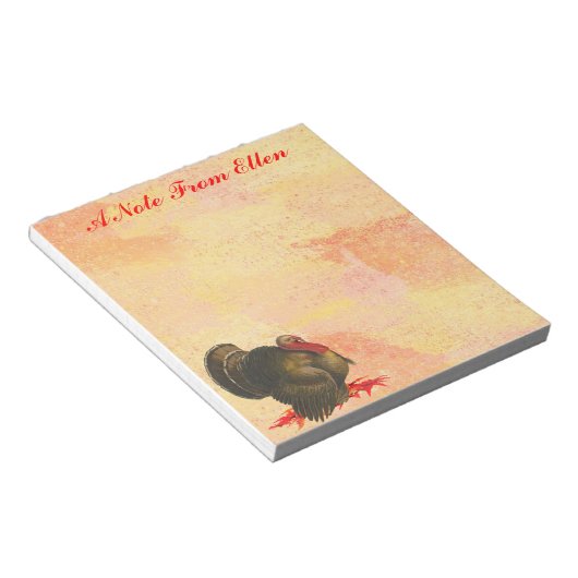 Bloc-note Thanksgiving Turquie (Incliné)
