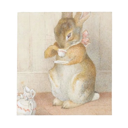 Bloc-note Thé de lapin - Beatrix Potter (Devant)