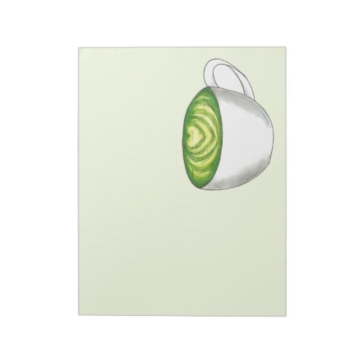 Bloc-note Thé japonais Matcha Green Latte Teacup Foin (Tourné)