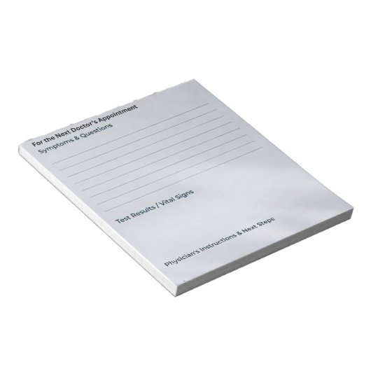 Bloc-note The "Quick Notes" Appointment & Questions (Incliné)