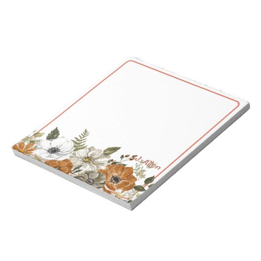 Bloc-note Thème automne personnalisé (Tourné)