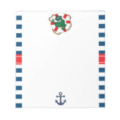 Bloc-note Thème Baby shower de l'alligator marin mignon (Devant)