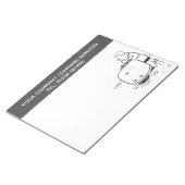 Bloc-note Thème de dessin des services de nettoyage pour per (Incliné)
