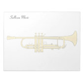 Bloc-note Thème de la trompette d'or (Devant)