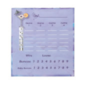 Bloc-note Thème d'Halloween Bunco - Feuille de score/Pad (Devant)