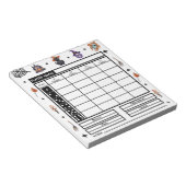 Bloc-note Thème Halloween moderne Bunco Score Pad (Incliné)