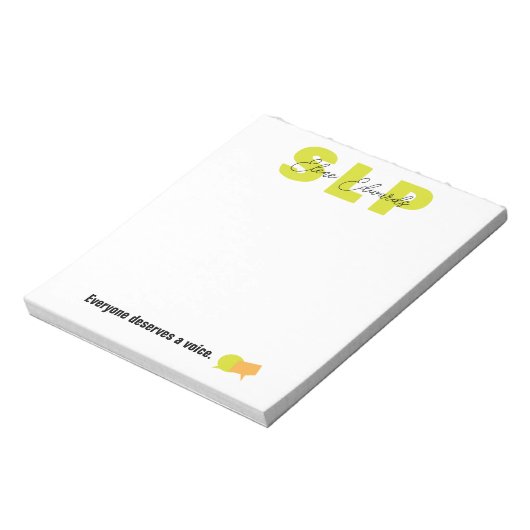 Bloc-note Thérapeute orthophoniste (Tourné)