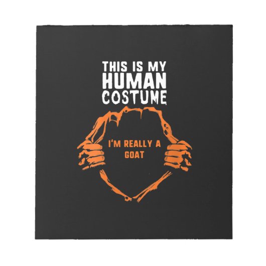Bloc-note This Is My Human Costume Goat Venin (Devant)