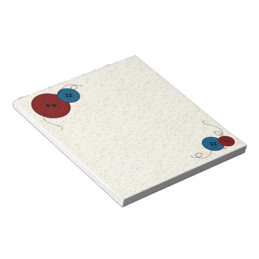 Bloc-note Threads et boutons (Incliné)