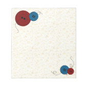 Bloc-note Threads et boutons (Devant)