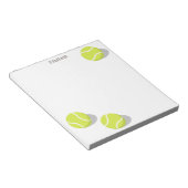 Bloc-note three tennis balls personalized (Incliné)