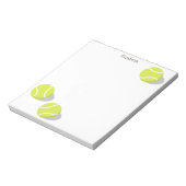 Bloc-note three tennis balls personalized (Tourné)