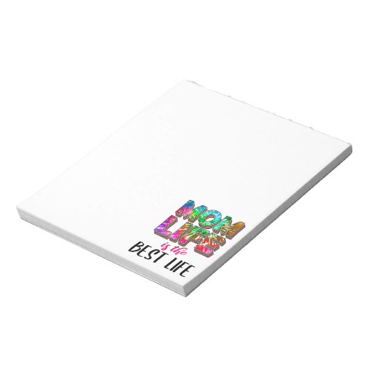 Bloc-note Tie Dye Maman La vie est la meilleure vie (Tourné)