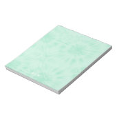 Bloc-note Tie Dye | Monogramme vert de menthe pastel (Tourné)