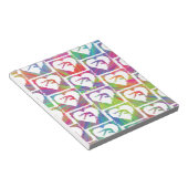 Bloc-note Tie Dye Motif de gymnastique (Incliné)