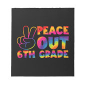 Bloc-note Tiedye de fin d'année de sixième, à bientôt  (Devant)