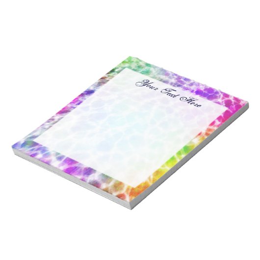 Bloc-note Tiedye Hippie Wavy Rainbow Effet (Tourné)