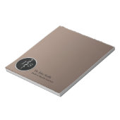 Bloc-note Tige noble et élégante en argent d'Asclépios pour (Tourné)