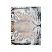 Bloc-note Tiger rayures Portrait dans Graphic Press Style (Tourné)