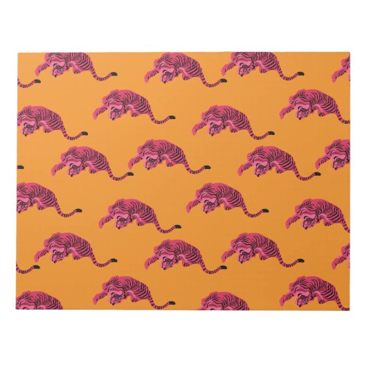 Bloc-note Tiger - Vibrant Pink (Devant)