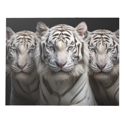 Bloc-note Tiger Wild Animal Portrait Fierce Power (Devant)
