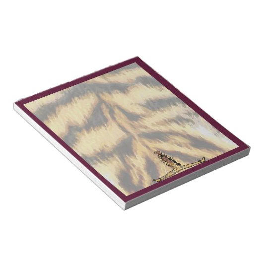 Bloc-note Tigre Maroon Notepad Dancer #1 (Incliné)