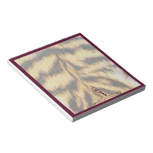 Bloc-note Tigre Maroon Notepad Dancer #2 (Incliné)