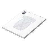 Bloc-note timbre des anciens combattants de la 10e division  (Tourné)