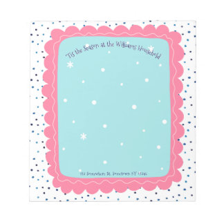 Bloc-note Tis the Season Family Holiday Hand-drawn Custom